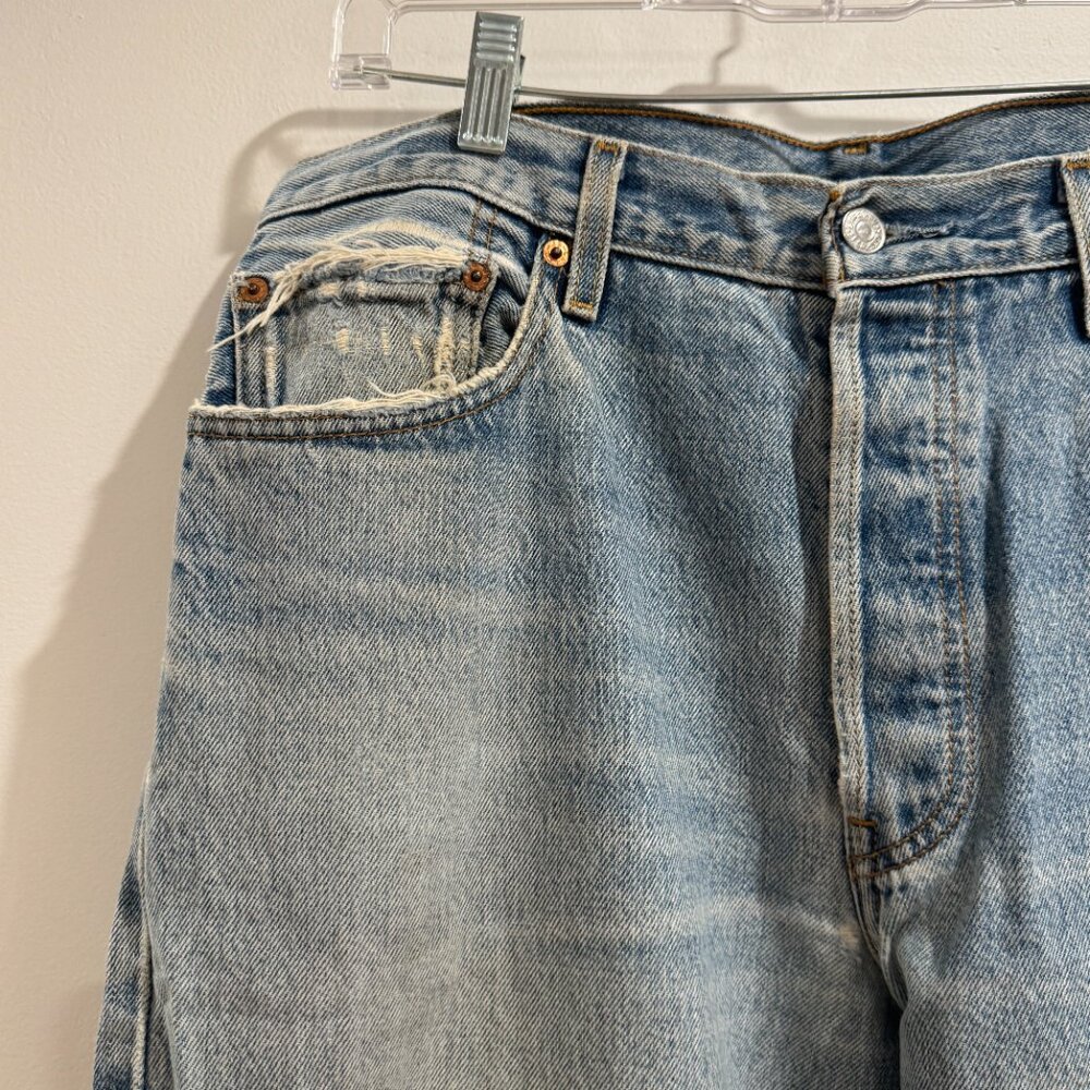 Vintage Distressed Levi's 501s - Picture 2 of 7